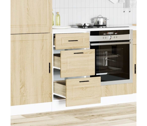 Mueble bajo de cocina porto roble sonoma madera reconstituida