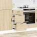 Mueble bajo de cocina porto roble sonoma madera reconstituida