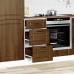 Mueble bajo de cocina porto roble marrón madera reconstituida