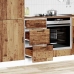 Mueble bajo de cocina porto madera vieja madera reconstituida