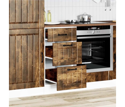 Mueble bajo de cocina Lucca roble ahumado