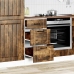 Mueble bajo de cocina Lucca roble ahumado