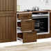 Mueble bajo de cocina Lucca roble marrón