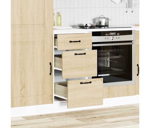 Mueble bajo de cocina Kalmar madera ingeniería de roble sonoma