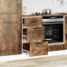 Mueble bajo de cocina Kalmar de madera ingeniería roble ahumado