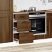 Mueble bajo de cocina Kalmar madera ingeniería de roble marrón