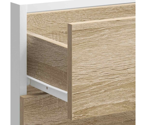 Mueble bajo de cocina de madera de ingeniería de roble sonoma