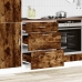 Mueble bajo de cocina de madera de ingeniería de roble ahumado