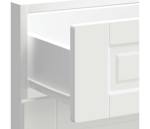 Mueble bajo de cocina Porto madera contrachapada blanca