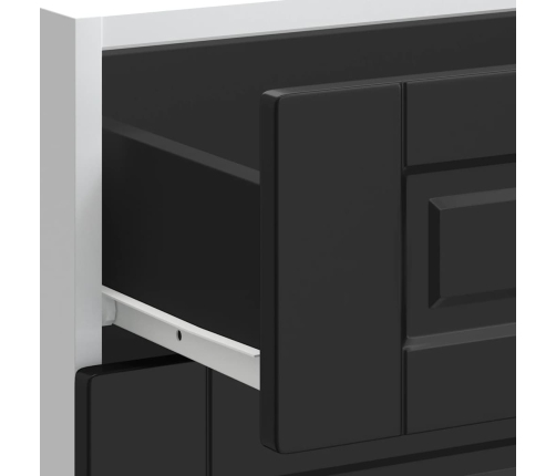 Mueble bajo de cocina Porto madera contrachapada negro