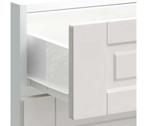 Mueble bajo de cocina Porto alto brillo blanco