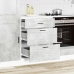 Mueble bajo de cocina porto gris cemento madera reconstituida