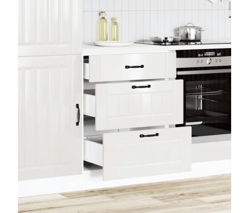 Mueble bajo de cocina Lucca blanca de alto brillo