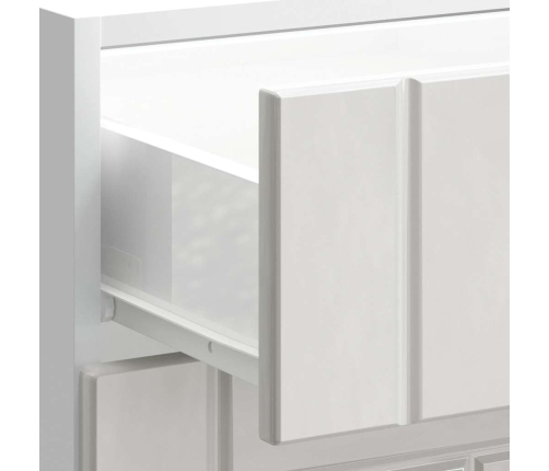 Mueble bajo de cocina Lucca blanca de alto brillo