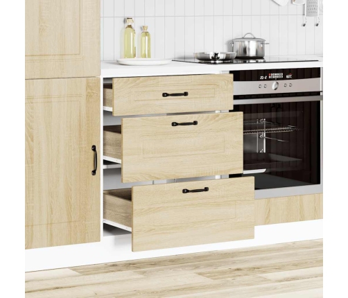 Mueble bajo de cocina Kalmar madera ingeniería de roble sonoma