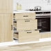 Mueble bajo de cocina Kalmar madera ingeniería de roble sonoma