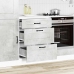 Mueble bajo de cocina Kalmar madera de ingeniería gris hormigón