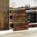 Mueble bajo de cocina Kalmar de madera ingeniería roble ahumado