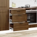 Mueble bajo de cocina Kalmar madera ingeniería de roble marrón