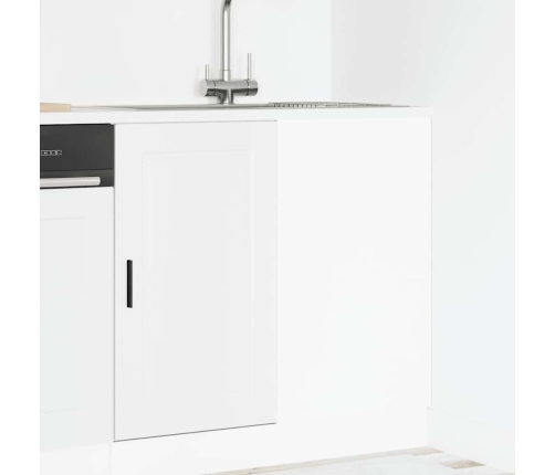 Mueble bajo de cocina Porto madera contrachapada blanca