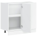 Mueble bajo de cocina Porto madera contrachapada blanca