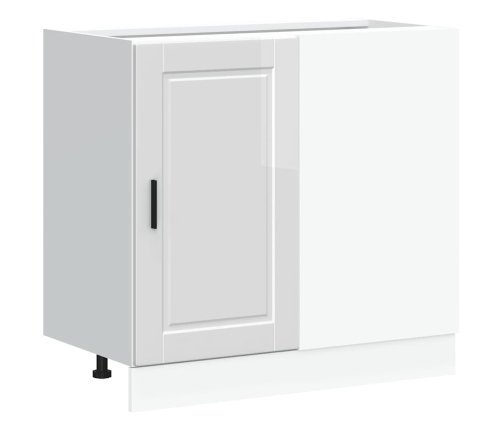 Mueble bajo de cocina Porto alto brillo blanco