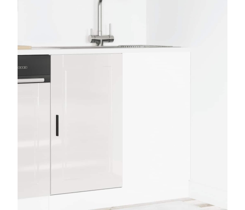 Mueble bajo de cocina Porto alto brillo blanco