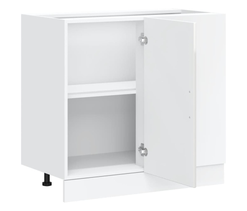 Mueble bajo de cocina Porto alto brillo blanco