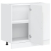 Mueble bajo de cocina Porto alto brillo blanco