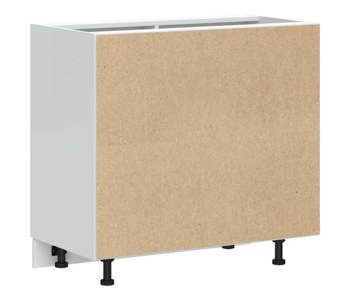 Mueble bajo de cocina Porto alto brillo blanco