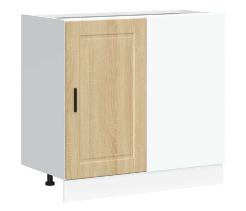 Mueble bajo de cocina porto roble sonoma madera reconstituida