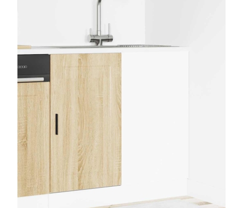 Mueble bajo de cocina porto roble sonoma madera reconstituida