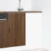 Mueble bajo de cocina porto roble marrón madera reconstituida