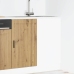 Mueble bajo de cocina porto roble artesano madera reconstituida