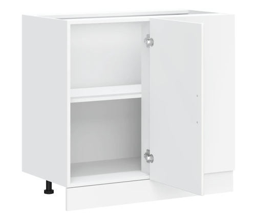 Mueble bajo fregadero Lucca madera contrachapada blanca