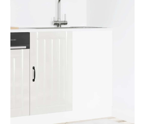 Mueble bajo para fregadero Lucca blanco brillante