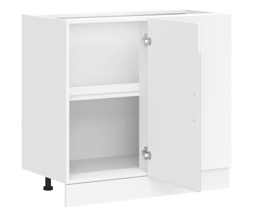 Mueble bajo para fregadero Lucca blanco brillante