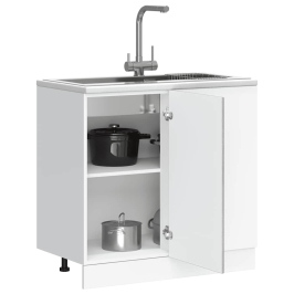 Mueble bajo de cocina Kalmar gris sonoma madera de ingeniería