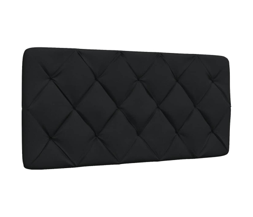 Cama con colchón tela negro 100x200 cm