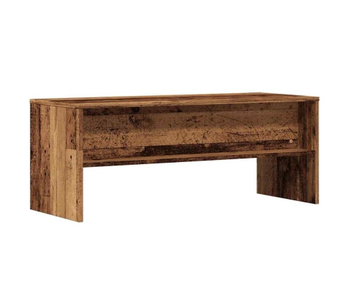 Mueble para TV madera contrachapada madera vieja 100x40x40 cm