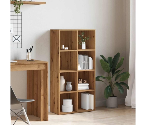 Estantería de madera ingeniería roble artisan 66x30x130 cm