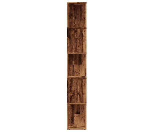 Estantería madera de ingeniería madera envejecida 45x24x159 cm