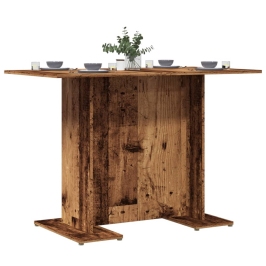 Mesa comedor madera ingeniería madera envejecida 110x60x75 cm