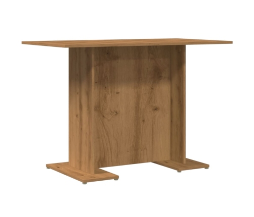 Mesa de comedor madera ingeniería roble artisan 110x60x75 cm