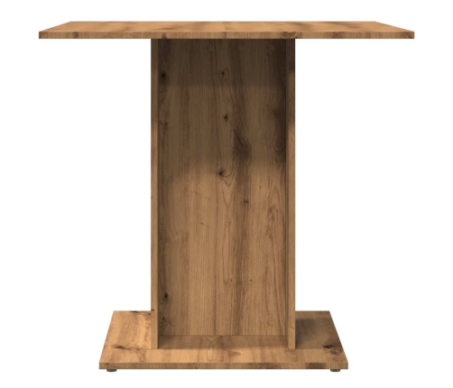 Mesa de comedor madera de ingeniería roble artisan 80x80x75 cm