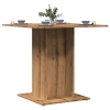 Mesa de comedor madera de ingeniería roble artisan 80x80x75 cm