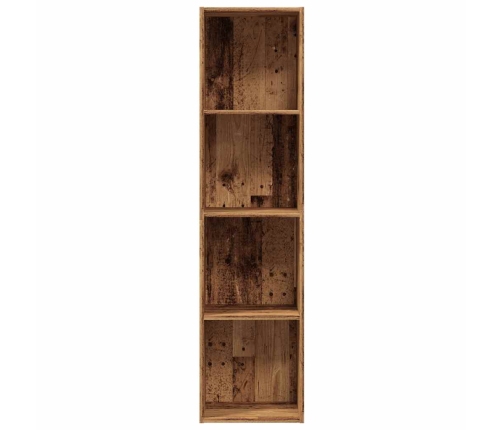 Mueble TV/Librería madera vieja 36x30x143cm madera ingeniería