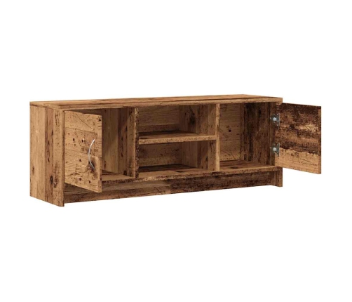 Mueble de TV madera ingeniería madera envejecida 102x30x37,5 cm