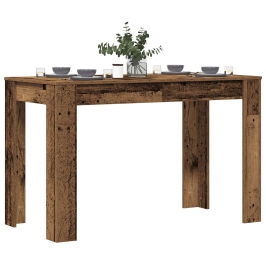 Mesa de comedor de madera contrachapada madera vieja