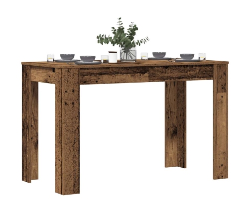 Mesa de comedor de madera contrachapada madera vieja